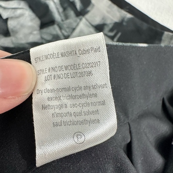 Theory black and white layered mini skirt size S\M - Picture 8 of 10